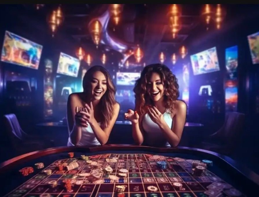 Online Slots ဂိမ်းများ Reels Spin ဖြင့် ကစားနေသောမြင်ကွင်း